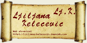 Ljiljana Kelečević vizit kartica